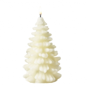 Uyuni Flameless Christmas Tree Candle  4.25 x 8 Ivory