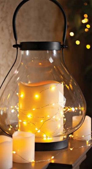 LED Light Strings - 20 Ft 120 Warm White Bulbs