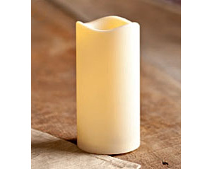 3 x 6 LED Outdoor Flameless Candle  Ivory 5 Hour Timer