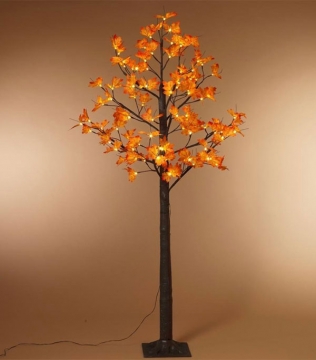 6 Foot Lighted LED Maple Tree - 72 Lights