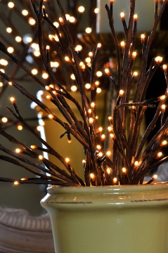 Lighted Willow Branch 96 Bulbs - 3 Stems - Electric - 39 Inch